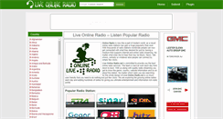 Desktop Screenshot of liveonlineradio.net